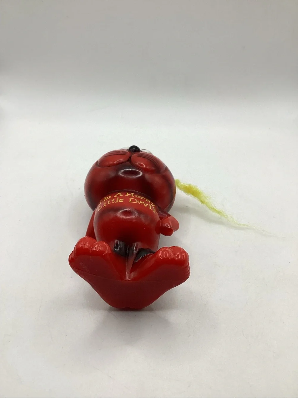 vintage 1970 R&W Berries red devil cat message doll I’m A Horny Little Devil”